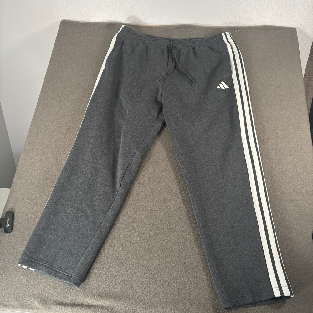 Adidas M 3S FL H PT Pants Mens Size 2XL Dark Grey Heather JX9119